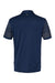 Adidas A490 Mens Striped UPF 50+ Short Sleeve Polo Shirt Team Navy Blue/Grey Flat Back