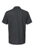Adidas A498 Mens Diamond Dot Moisture Wicking Short Sleeve Polo Shirt Black Flat Back
