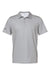 Adidas A498 Mens Diamond Dot Moisture Wicking Short Sleeve Polo Shirt Grey/Team Royal Blue/Navy Blue Flat Front