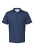 Adidas A498 Mens Diamond Dot Moisture Wicking Short Sleeve Polo Shirt Navy Blue/White/Grey Flat Front