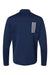 Adidas A482 Mens 3 Stripes Double Knit Moisture Wicking 1/4 Zip Sweatshirt Team Navy Blue Flat Back
