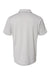 Adidas A508 Mens 3 Stripes Heathered Colorblocked Short Sleeve Polo Shirt Heather Grey/Heather Black Flat Back