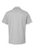 Adidas A508 Mens 3 Stripes Heathered Colorblocked Short Sleeve Polo Shirt Heather Grey/Heather Collegiate Royal Blue Flat Back