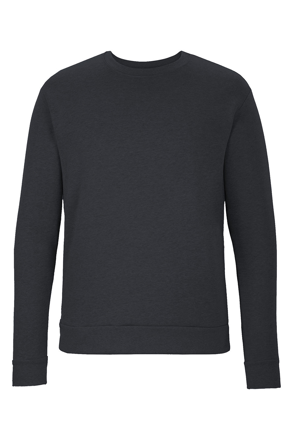 Next Level 9002NL Mens PCH Crewneck Sweatshirt Heather Midnight Navy Blue Flat Front