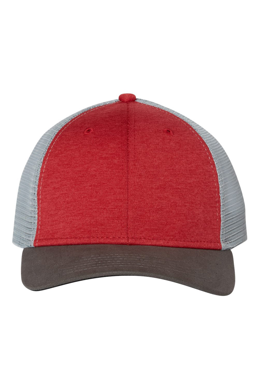 Dri Duck 3467 Mens Vantage Trucker Hat Red Flat Front