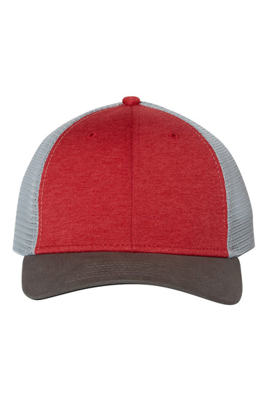 Dri Duck 3467 Mens Vantage Trucker Hat Red Flat Front