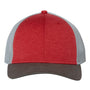 Dri Duck Mens Vantage Snapback Trucker Hat - Red - NEW