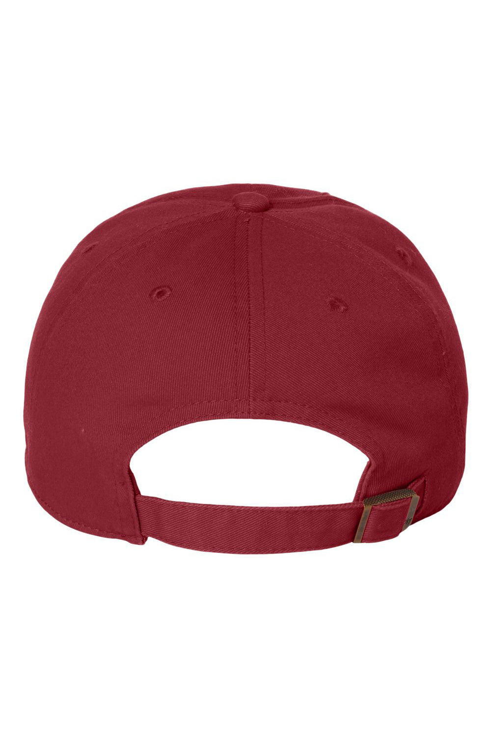 47 Brand 4700 Mens Clean Up Adjustable Hat Cardinal Red Flat Back