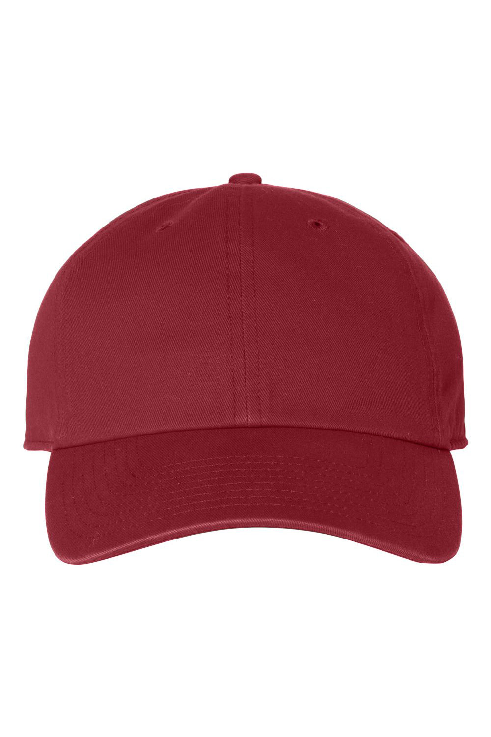47 Brand 4700 Mens Clean Up Adjustable Hat Cardinal Red Flat Front
