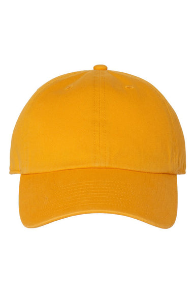 47 Brand 4700 Mens Clean Up Hat Gold Flat Front