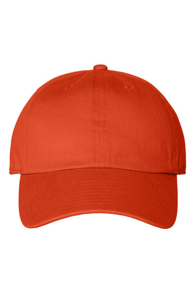 47 Brand 4700 Mens Clean Up Hat Orange Flat Front