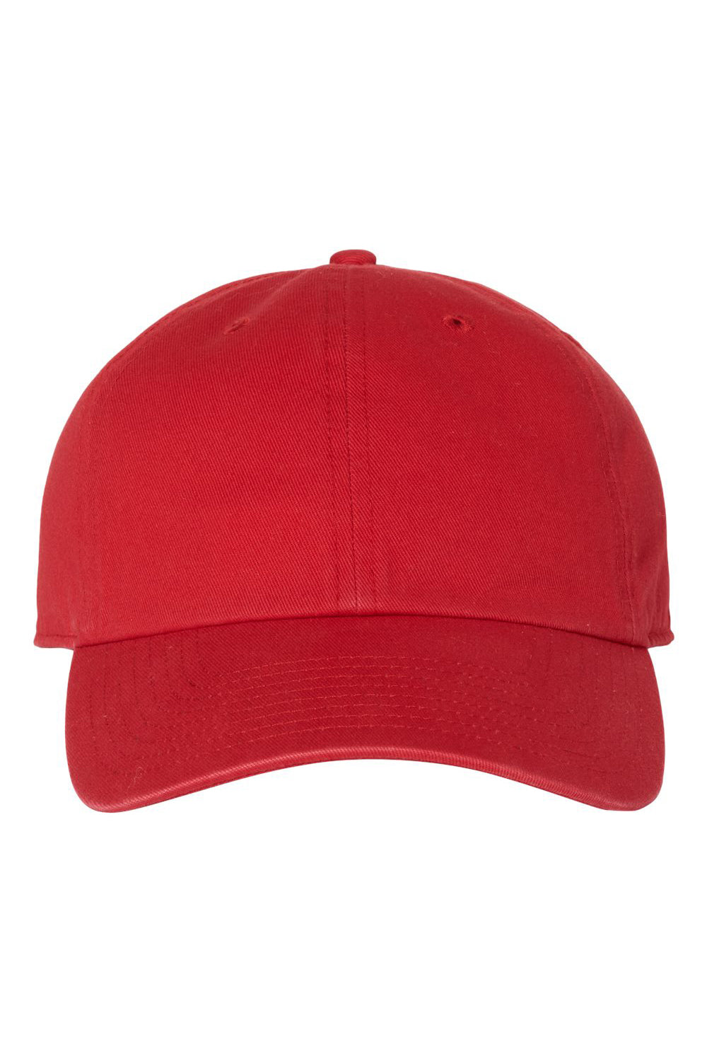 47 Brand 4700 Mens Clean Up Adjustable Hat Red Flat Front