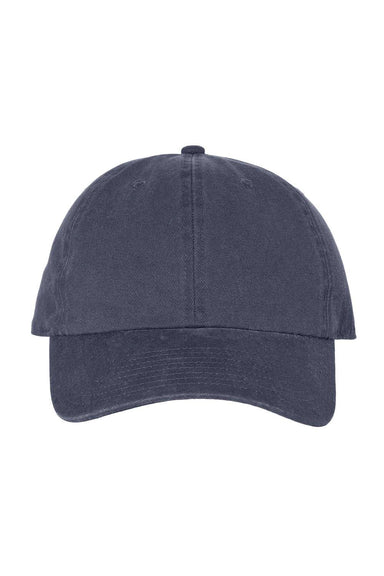 47 Brand 4700 Mens Clean Up Adjustable Hat Vintage Navy Blue Flat Front
