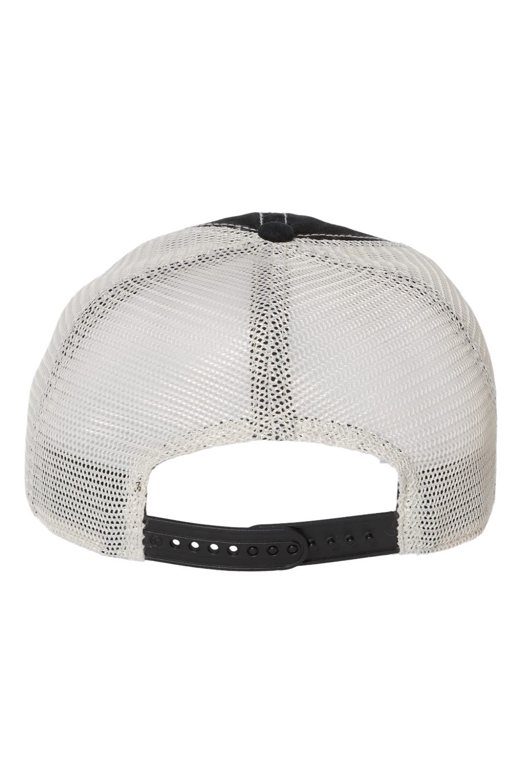 47 Brand Hats 4710 Mens Trawler Snapback Hat Black/Stone Flat Back