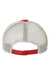 47 Brand 4710 Mens Trawler Snapback Hat Red/Stone Flat Back