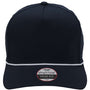 Imperial Hats Mens The Wrightson Moisture Wicking Snapback Hat - Navy Blue/White