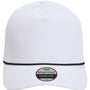 Imperial Mens The Wrightson Moisture Wicking Snapback Hat - White/Black - NEW