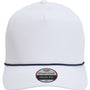 Imperial Mens The Wrightson Moisture Wicking Snapback Hat - White/Navy Blue - NEW