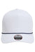 Imperial Hats 5054 Mens The Wrightson Moisture Wicking Snapback Hat White/Navy Blue Flat Front
