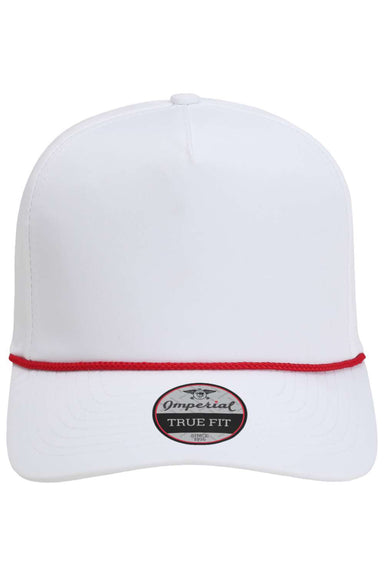 Imperial 5054 Mens The Wrightson Hat White/Red Flat Front