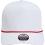 Imperial Mens The Wrightson Moisture Wicking Snapback Hat - White/Red - NEW