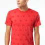 Code Five Mens Star Print Short Sleeve Crewneck T-Shirt - Red Star - Coming Soon