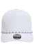Imperial Hats 5054 Mens The Wrightson Moisture Wicking Snapback Hat White/Light Blue-Red Flat Front