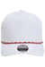 Imperial 5054 Mens The Wrightson Hat White/Red-Black Flat Front