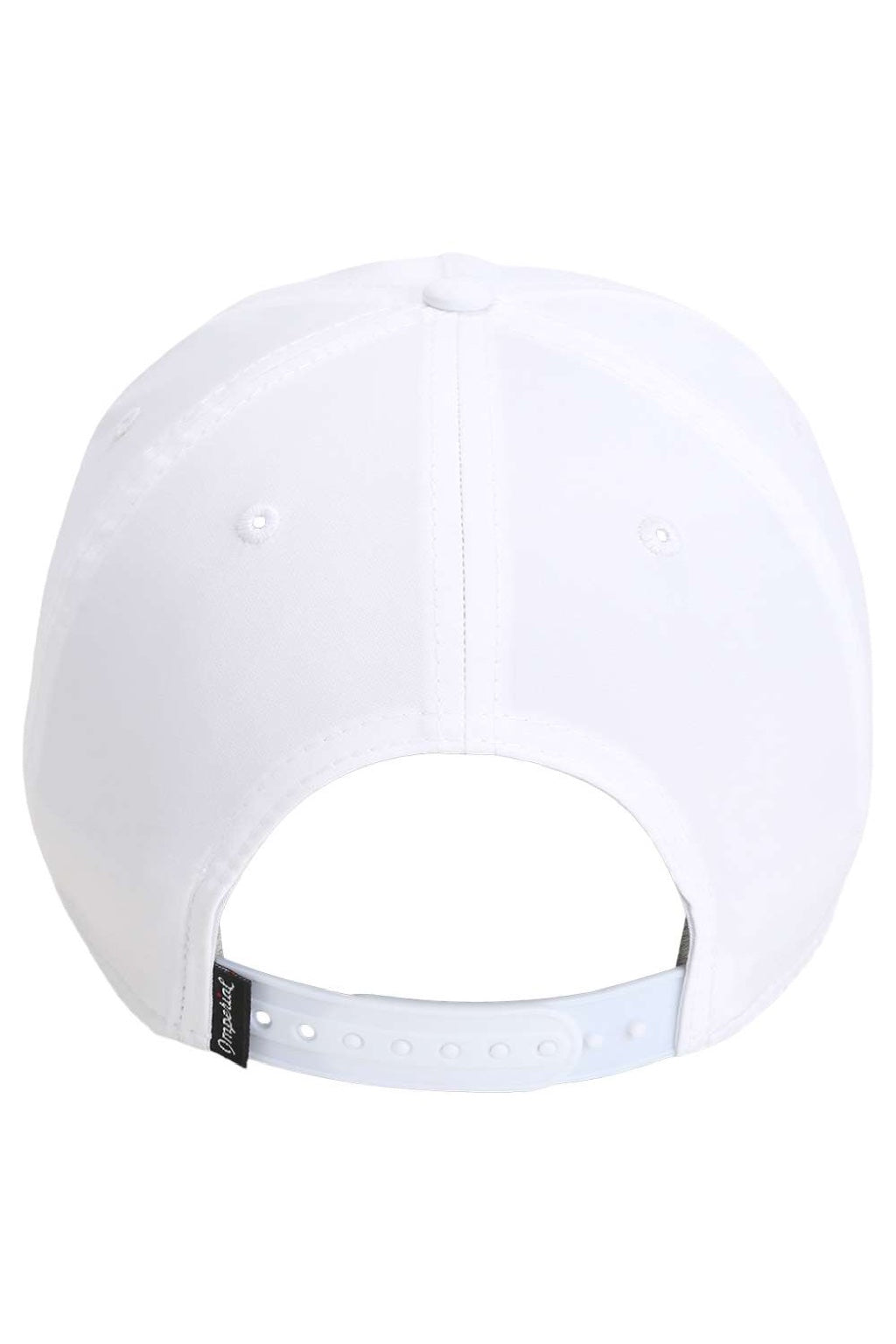 Imperial Hats 5054 Mens The Wrightson Moisture Wicking Snapback Hat White/Teal-Purple Flat Back
