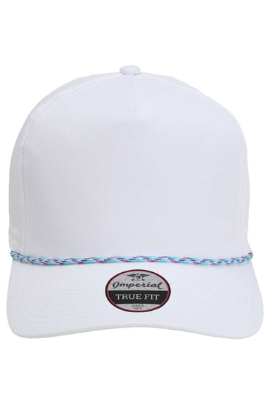 Imperial 5054 Mens The Wrightson Hat White/Teal-Purple Flat Front