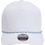 Imperial Hats Mens The Wrightson Moisture Wicking Snapback Hat - White/Teal-Purple