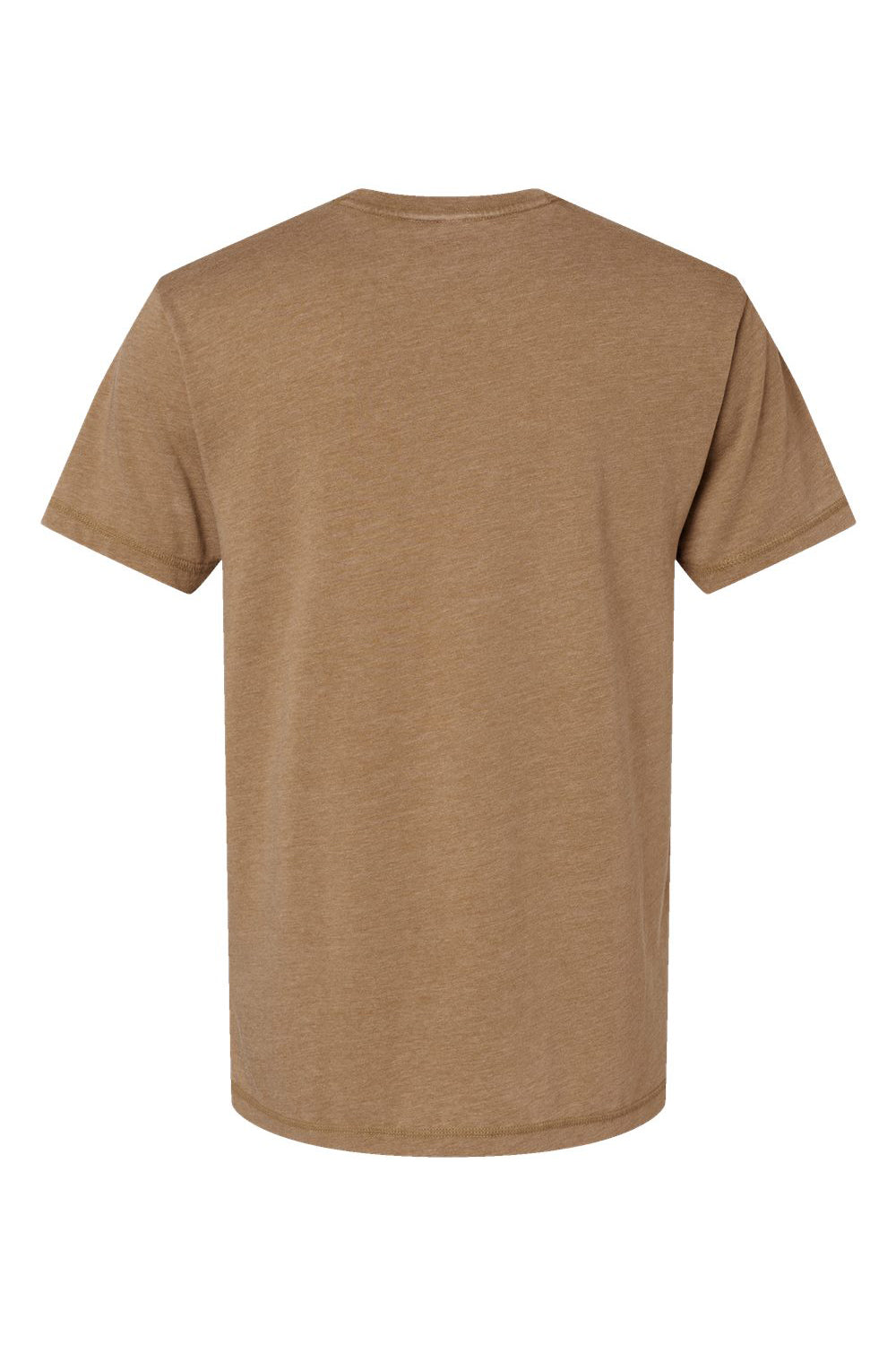 LAT 6902 Mens Vintage Wash Short Sleeve Crewneck T-Shirt Coyote Brown Flat Back