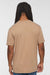 LAT 6902 Mens Vintage Wash Short Sleeve Crewneck T-Shirt Coyote Brown Model Back