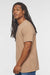 LAT 6902 Mens Vintage Wash Short Sleeve Crewneck T-Shirt Coyote Brown Model Side