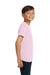 Comfort Colors 9018 Youth Short Sleeve Crewneck T-Shirt Blossom Pink Model Side
