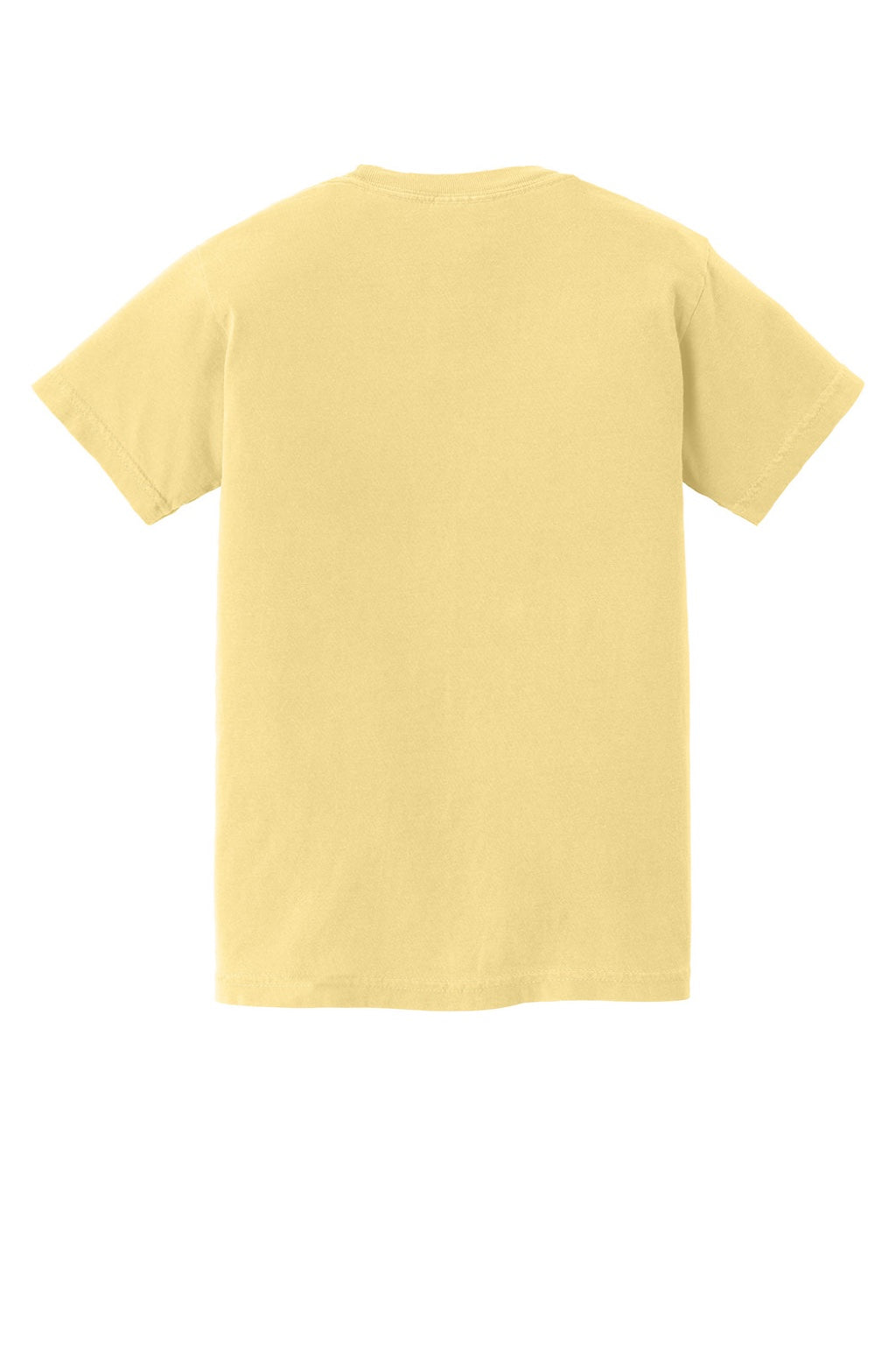 Comfort Colors 9018 Youth Short Sleeve Crewneck T-Shirt Butter Yellow Flat Back