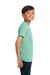 Comfort Colors 9018 Youth Short Sleeve Crewneck T-Shirt Chalky Mint Green Model Side