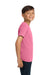 Comfort Colors 9018 Youth Short Sleeve Crewneck T-Shirt Crunchberry Pink Model Side