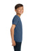 Comfort Colors 9018 Youth Short Sleeve Crewneck T-Shirt China Blue Model Side