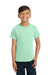 Comfort Colors 9018 Youth Short Sleeve Crewneck T-Shirt Island Reef Green Model Front