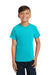 Comfort Colors 9018 Youth Short Sleeve Crewneck T-Shirt Lagoon Blue Model Front