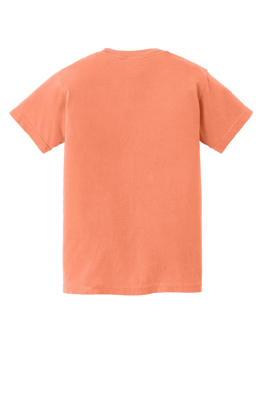Comfort Colors 9018 Youth Short Sleeve Crewneck T-Shirt Melon Orange Flat Back