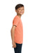 Comfort Colors 9018 Youth Short Sleeve Crewneck T-Shirt Melon Orange Model Side