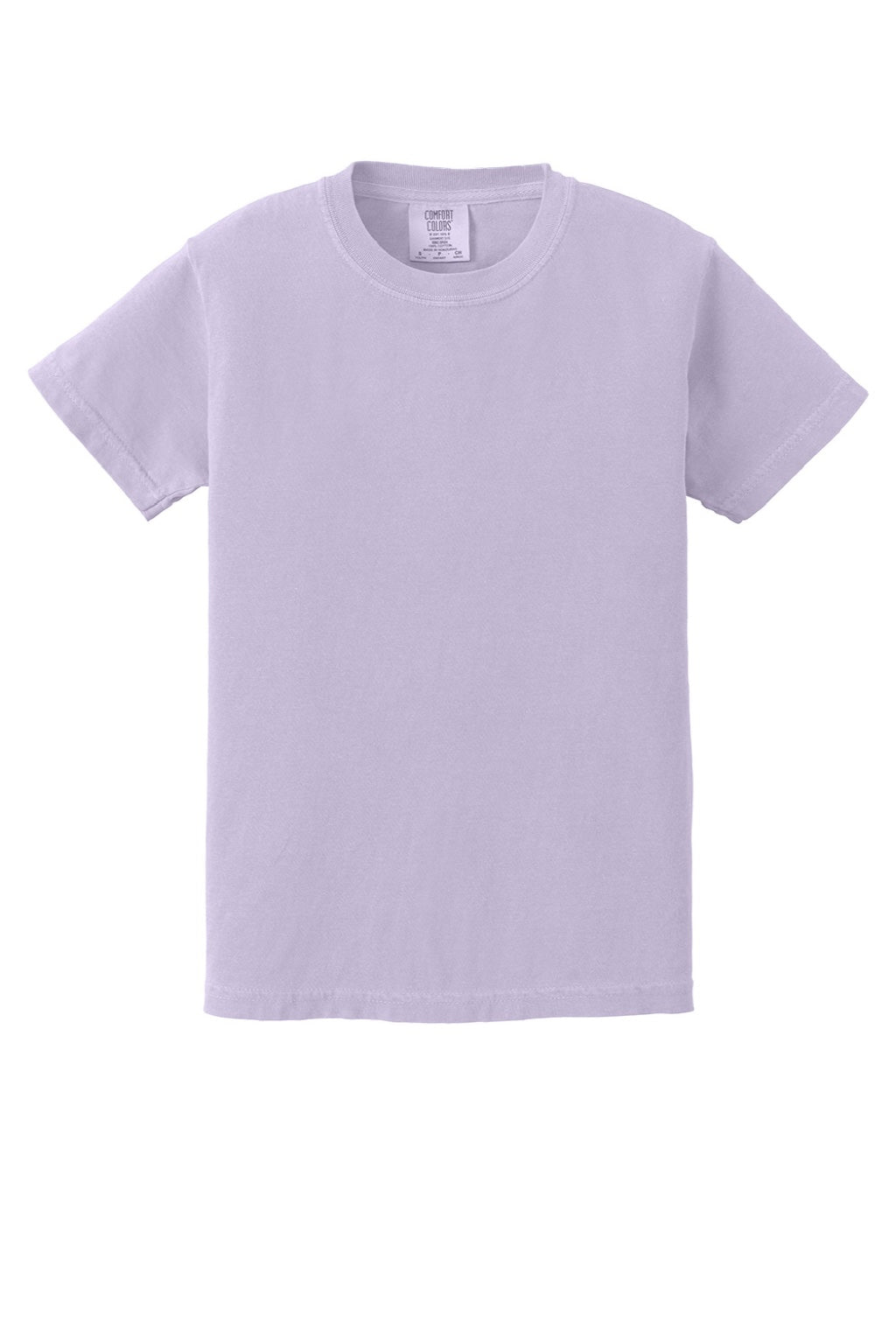Comfort Colors 9018 Youth Short Sleeve Crewneck T-Shirt Orchid Purple Flat Front