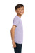 Comfort Colors 9018 Youth Short Sleeve Crewneck T-Shirt Orchid Purple Model Side