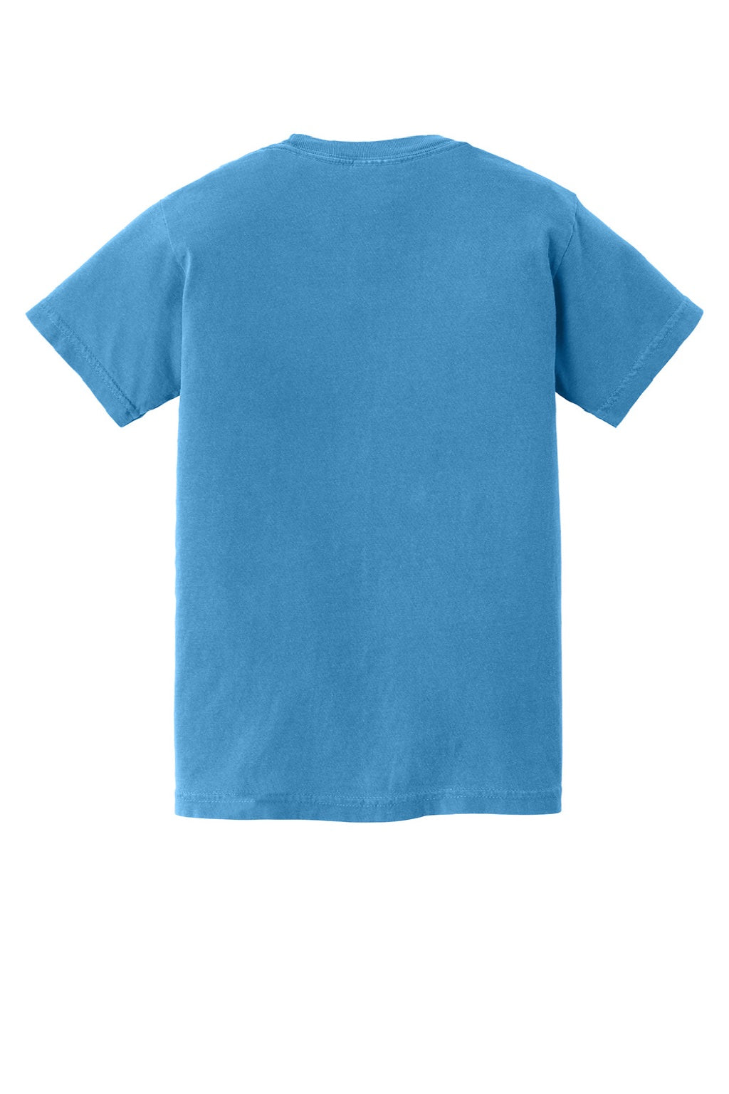 Comfort Colors 9018 Youth Short Sleeve Crewneck T-Shirt Royal Caribe Blue Flat Back