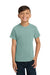 Comfort Colors 9018 Youth Short Sleeve Crewneck T-Shirt Seafoam Green Model Front