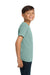 Comfort Colors 9018 Youth Short Sleeve Crewneck T-Shirt Seafoam Green Model Side