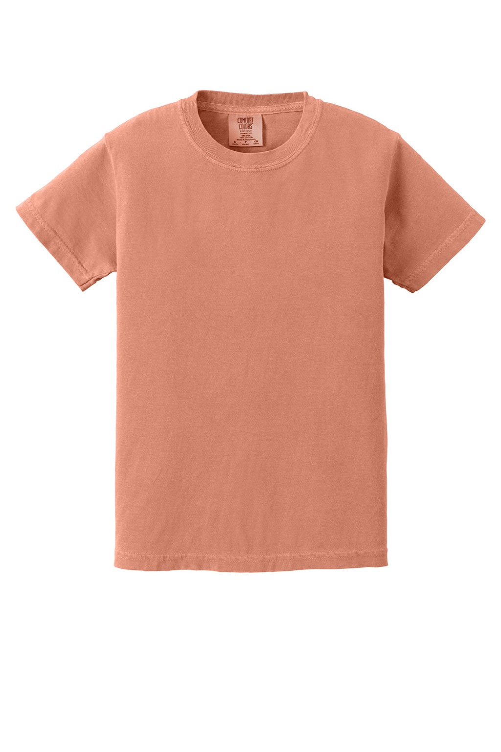 Comfort Colors 9018 Youth Short Sleeve Crewneck T-Shirt Terracota Flat Front