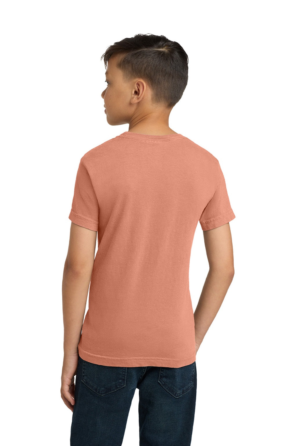 Comfort Colors 9018 Youth Short Sleeve Crewneck T-Shirt Terracota Model Back